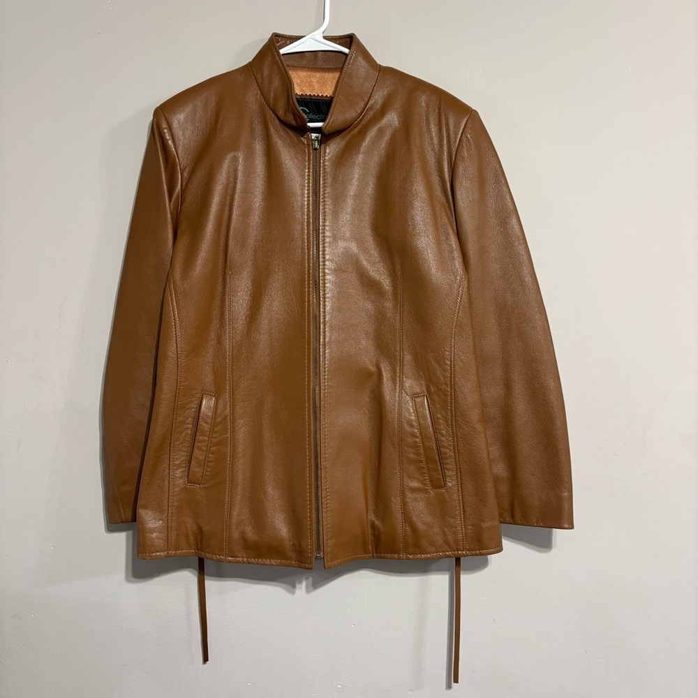 Women’s Brown‎ Leather Jacket